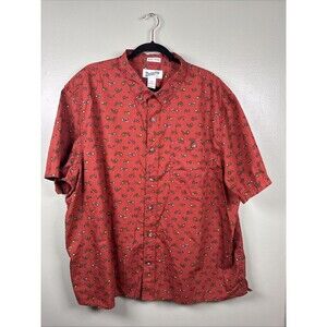 Duluth‎ Trading Untucked Relaxed Fit Farm Allover Tractors Men’s Sz 2XL Shirt